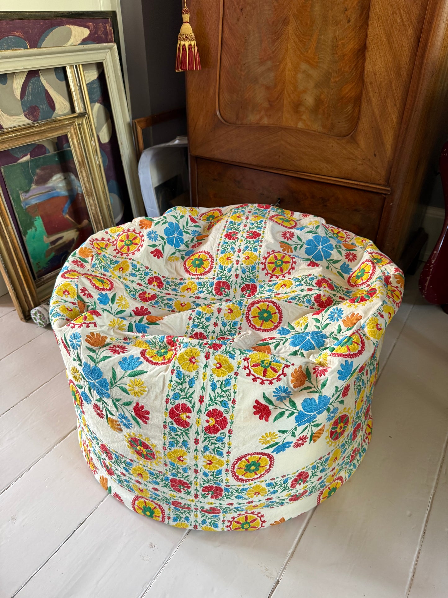 BEAN BAG FLORAL - CRÈME de la CRÈME à la HELLE