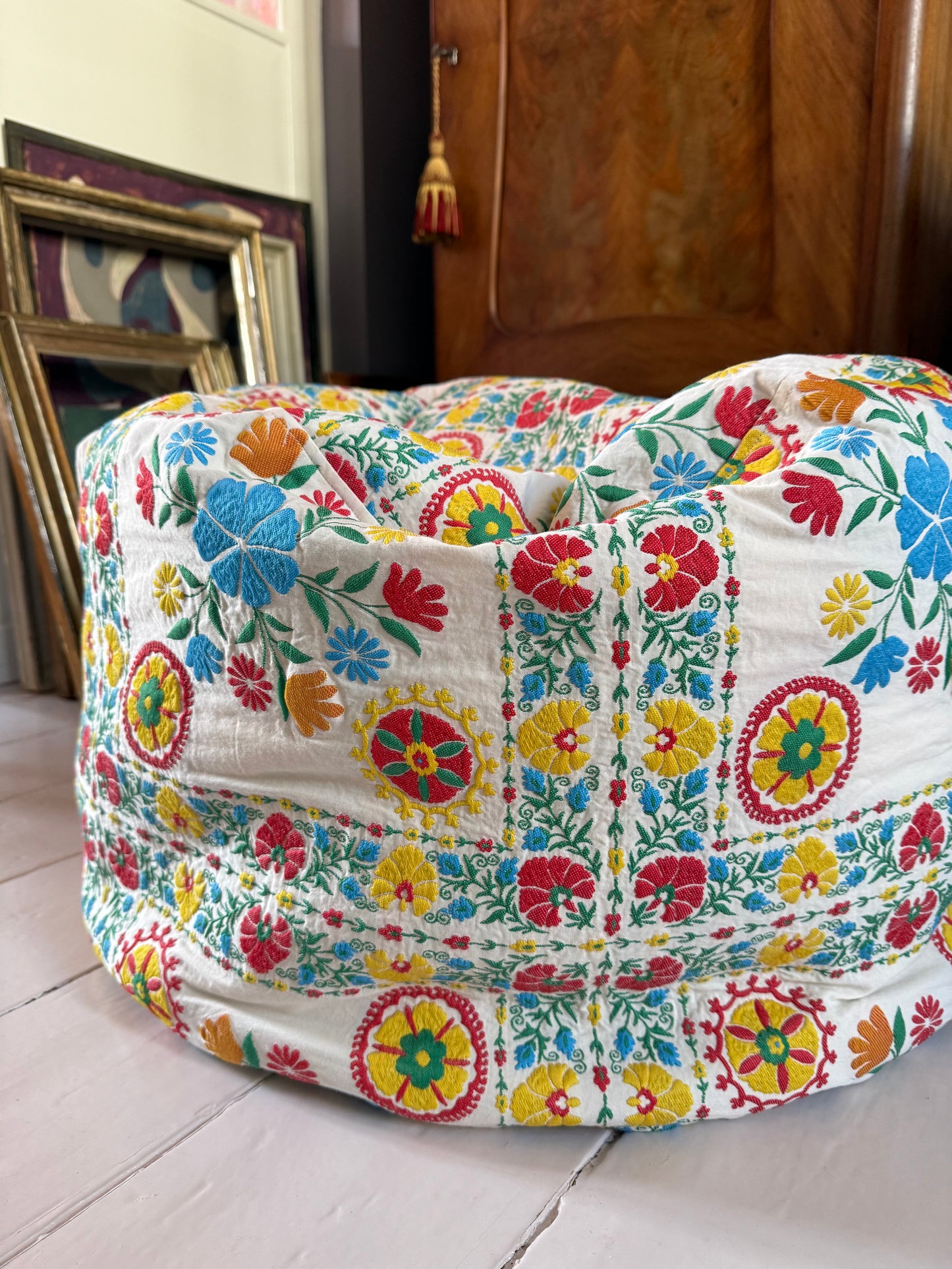 BEAN BAG FLORAL - CRÈME de la CRÈME à la HELLE