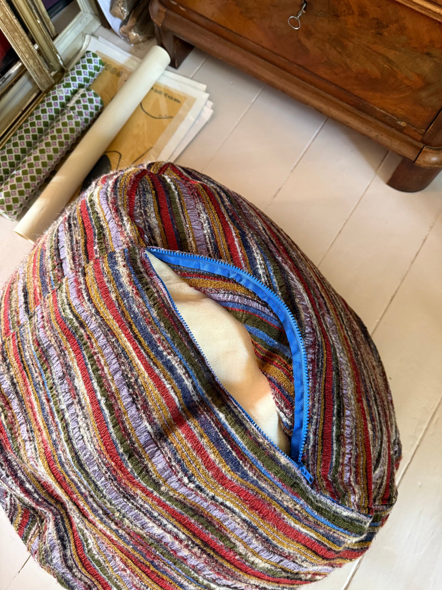 BEAN BAG STRIPED - CRÈME de la CRÈME à la HELLE