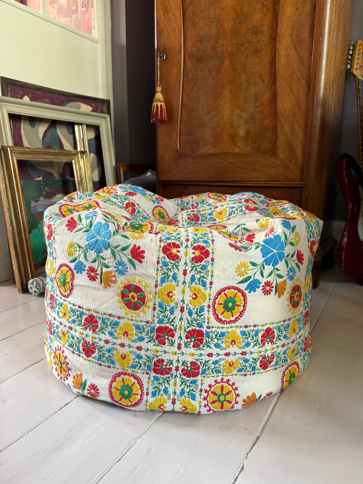BEAN BAG FLORAL - CRÈME de la CRÈME à la HELLE