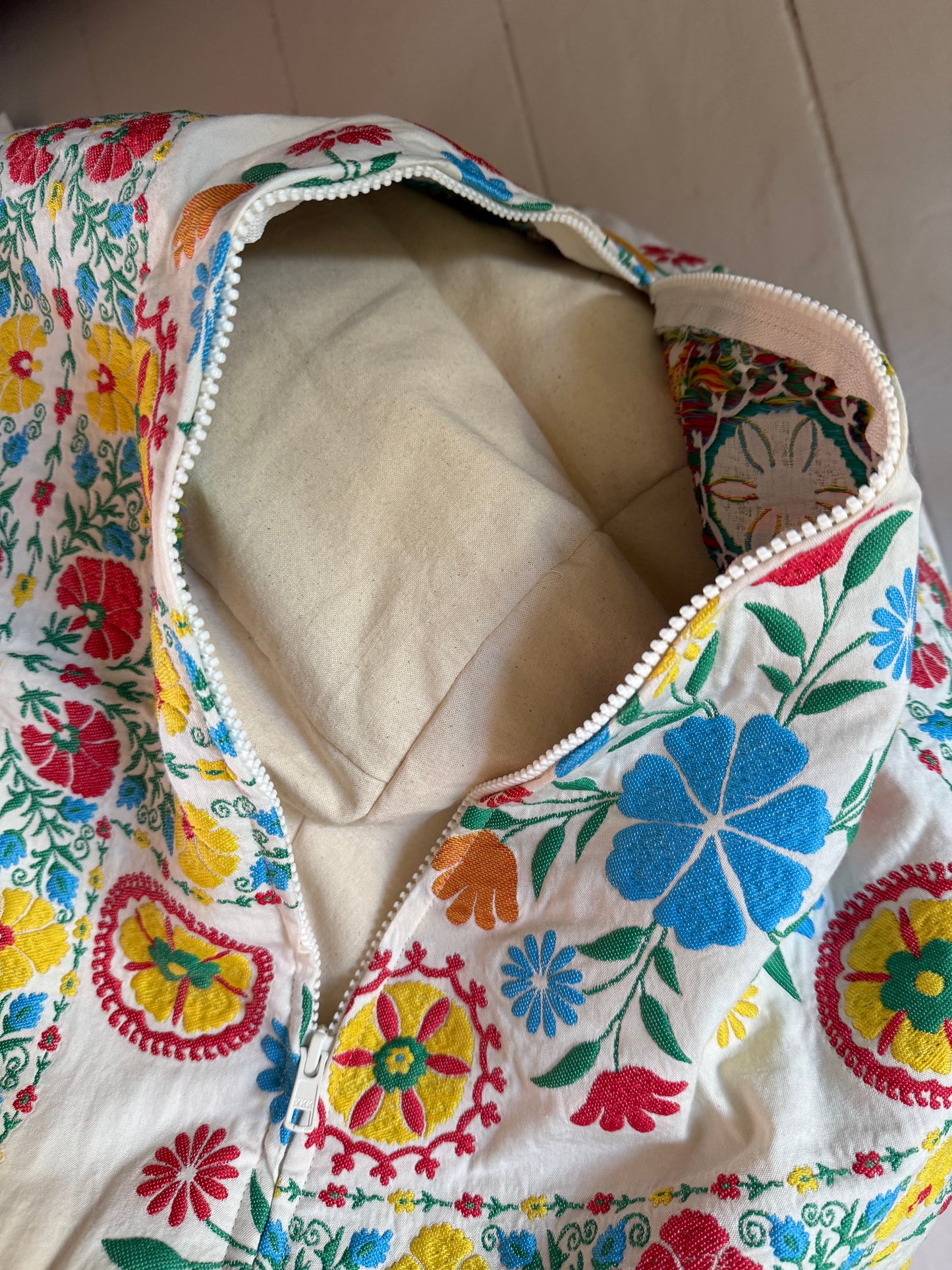 BEAN BAG FLORAL - CRÈME de la CRÈME à la HELLE