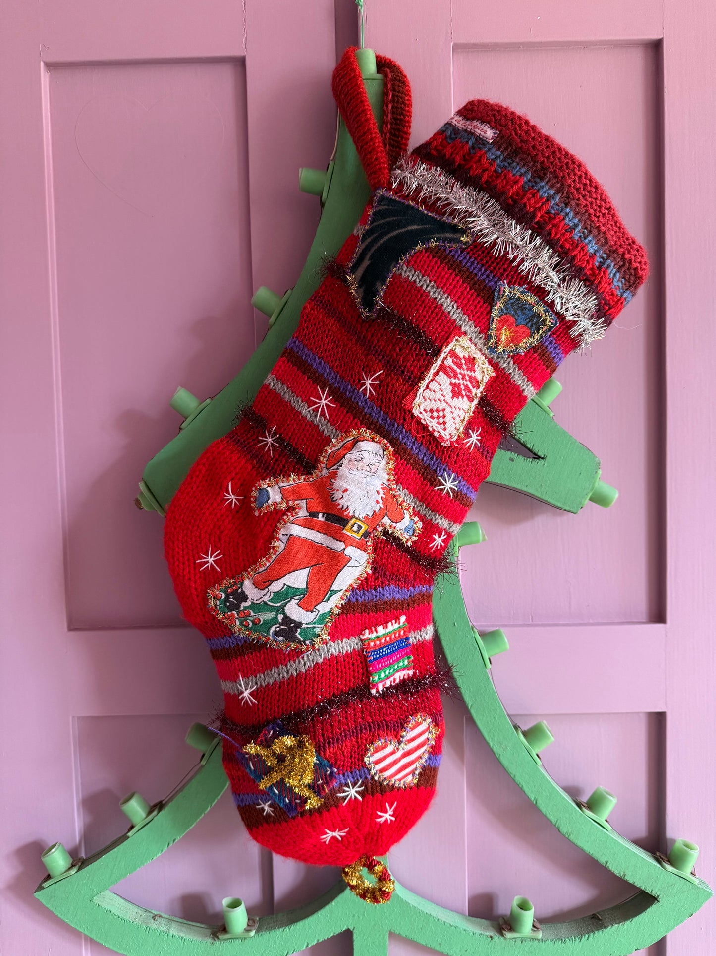 SANTA'S CHRISTMAS SOCK RED - CRÈME de la CRÈME à la HELLE