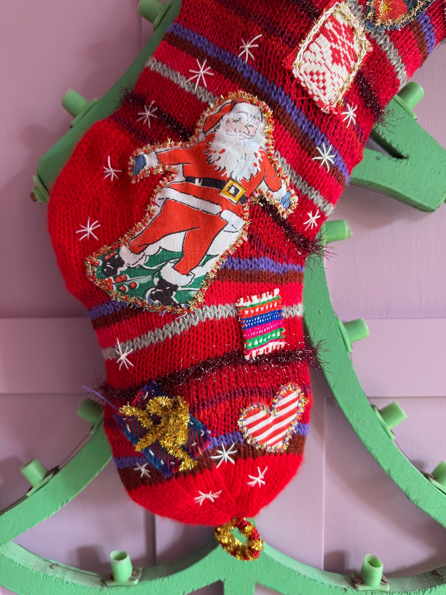 SANTA'S CHRISTMAS SOCK RED - CRÈME de la CRÈME à la HELLE