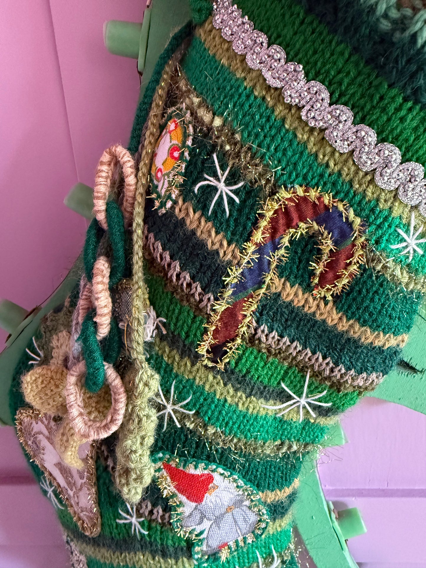 SANTA'S CHRISTMAS SOCK GREEN - CRÈME de la CRÈME à la HELLE