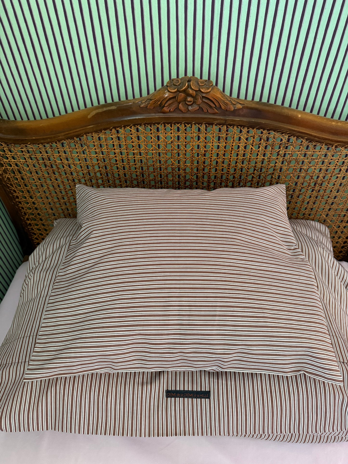 BABY DUVET COVER AND PILLOWCASE - CRÈME de la CRÈME à la HELLE