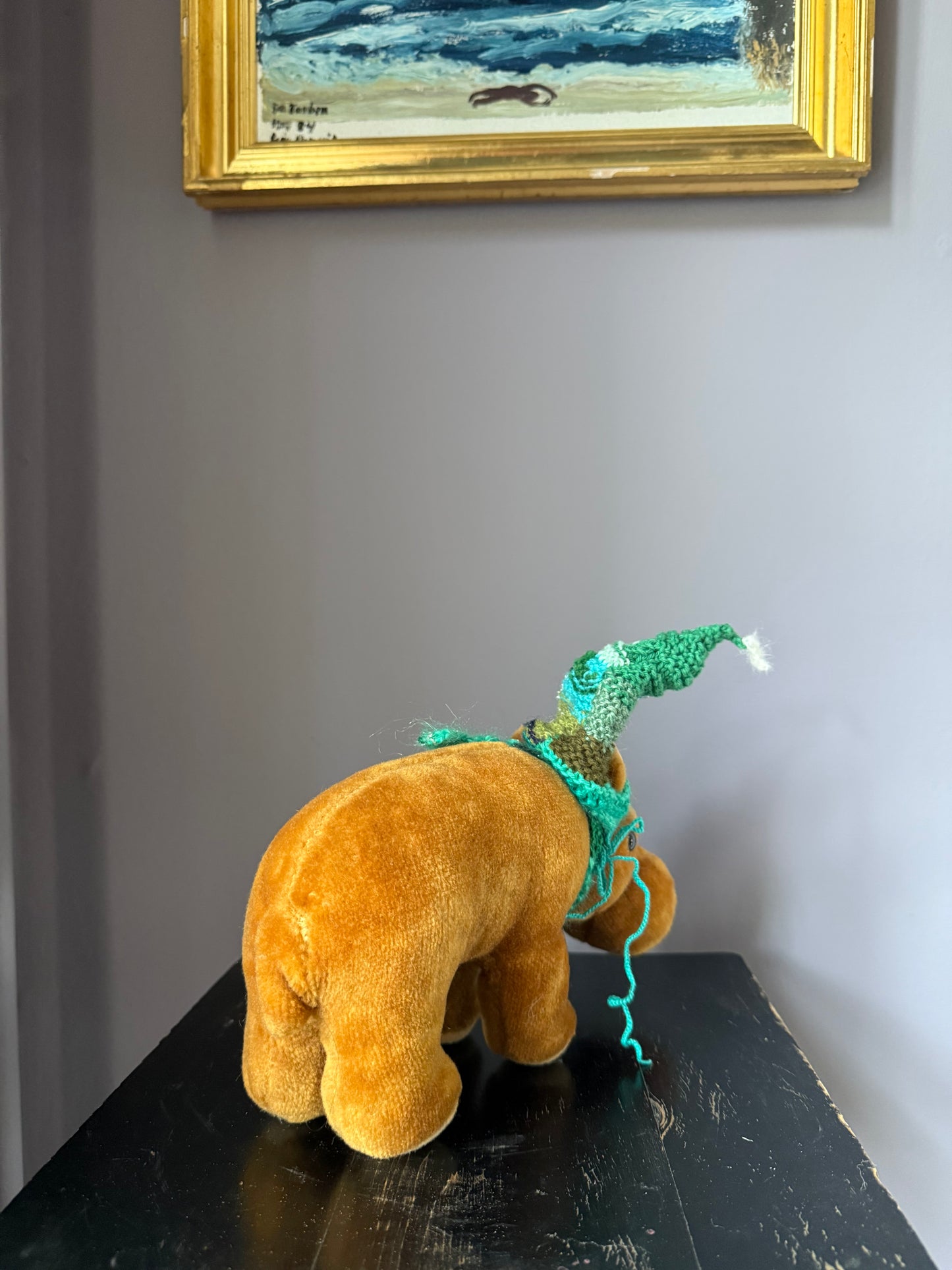 MR. HIPPO IN GREEN - TEDDY BEAR