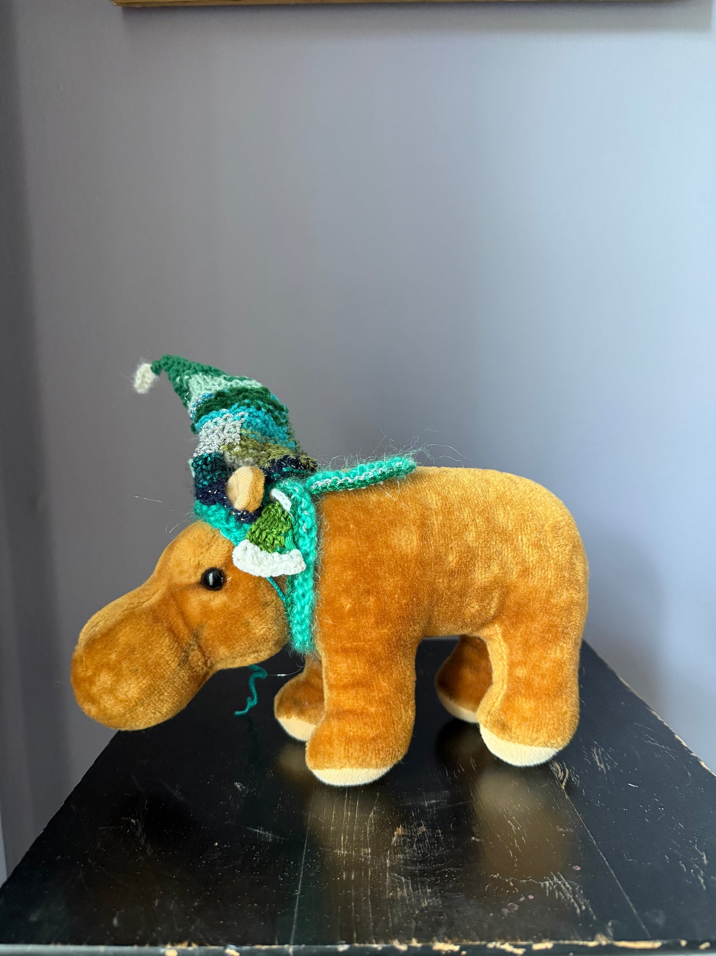 MR. HIPPO IN GREEN - TEDDY BEAR
