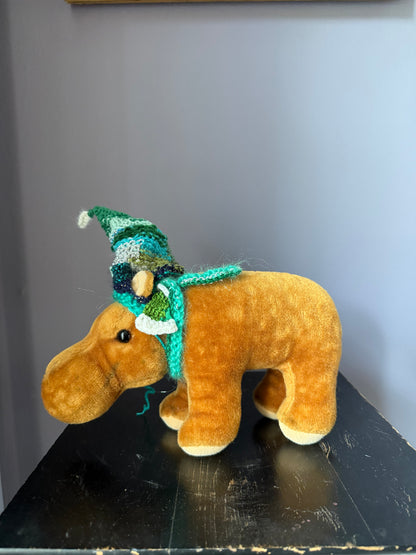 MR. HIPPO IN GREEN - TEDDY BEAR