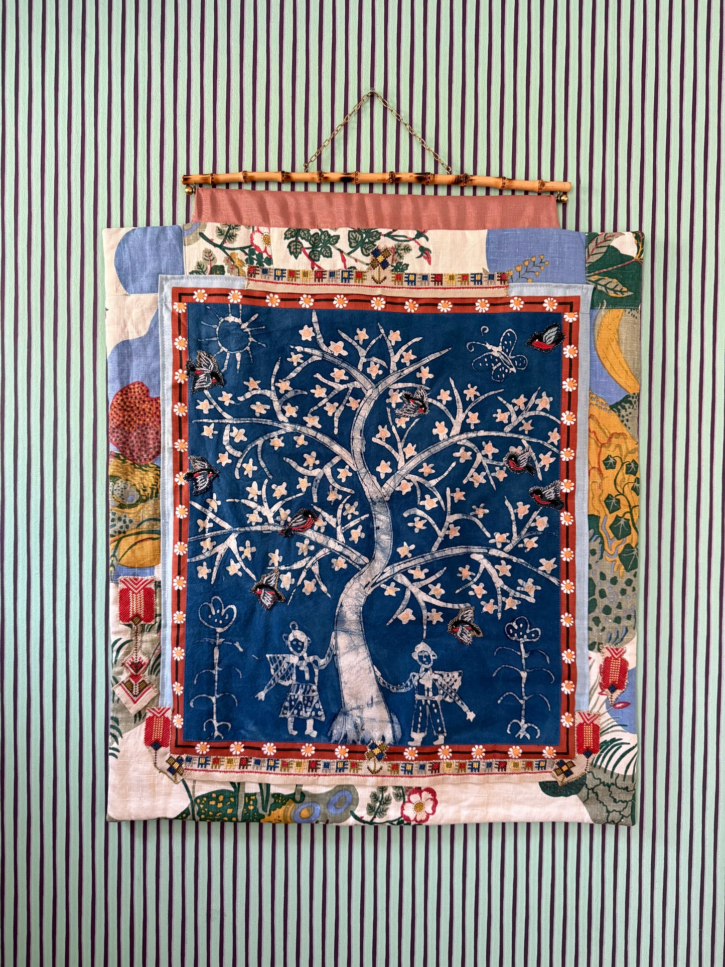 TAPESTRY 'UNDER THE TREE' - CRÈME de la CRÈME à la HELLE