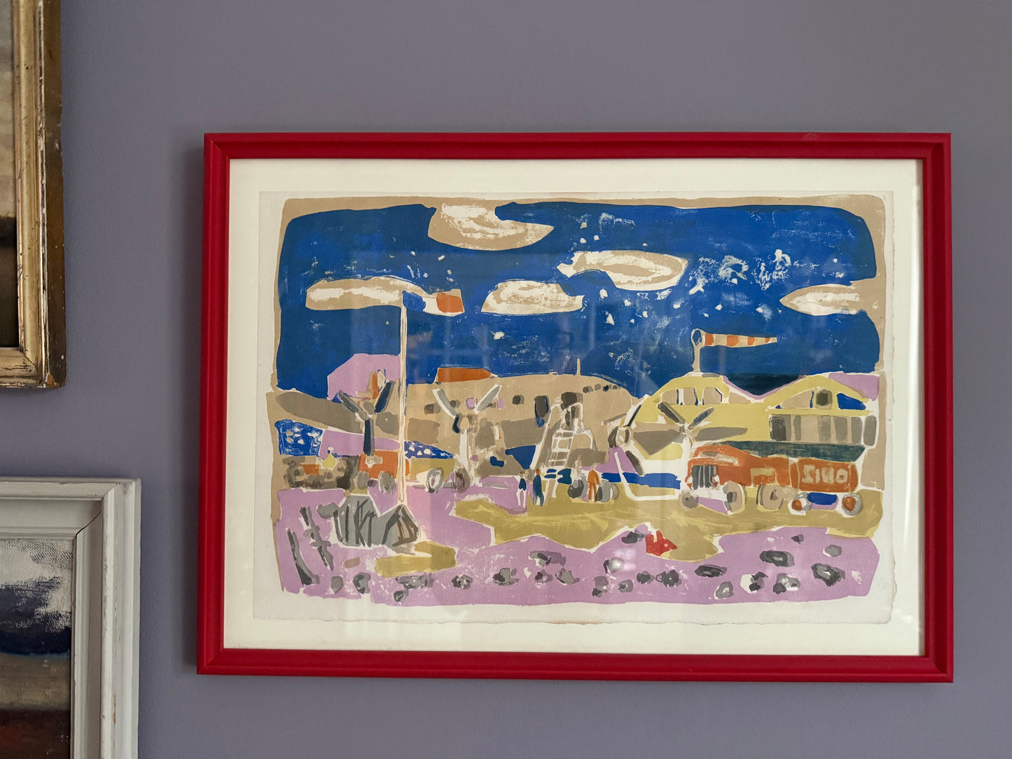 PARIS AIRPORT - VINTAGE WATERCOLOR