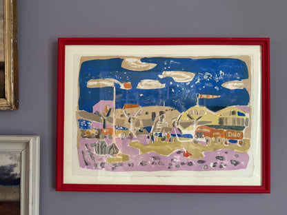 PARIS AIRPORT - VINTAGE WATERCOLOR