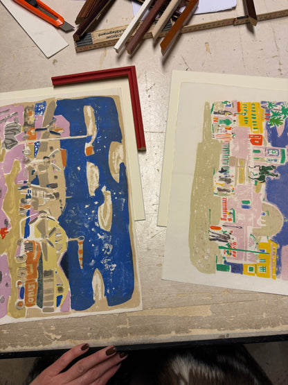 PARIS AIRPORT - VINTAGE WATERCOLOR