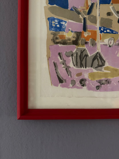 PARIS AIRPORT - VINTAGE WATERCOLOR