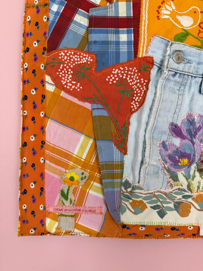 FLOWER AND JEANS TAPESTRY - CRÈME de la CRÈME à la HELLE