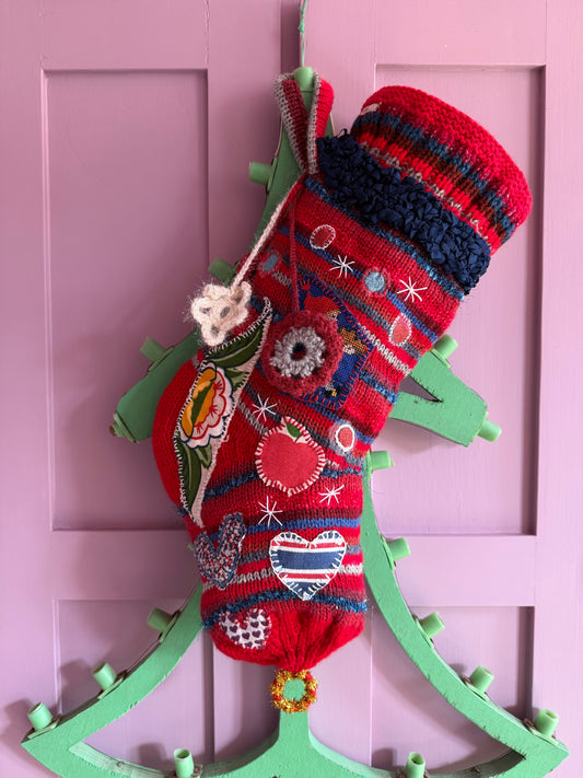 SANTA'S CHRISTMAS SOCK RED - CRÈME de la CRÈME à la HELLE