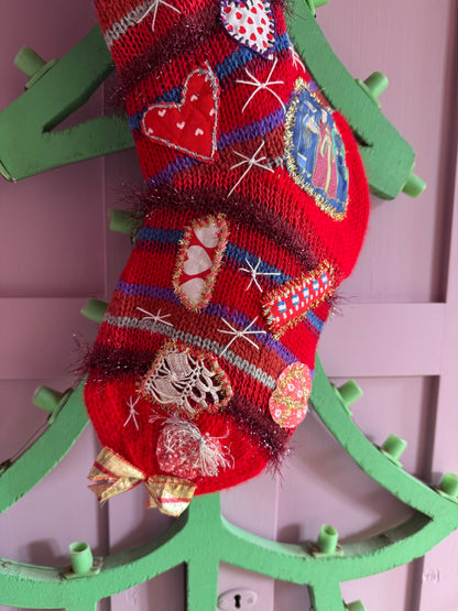 SANTA'S CHRISTMAS SOCK RED - CRÈME de la CRÈME à la HELLE